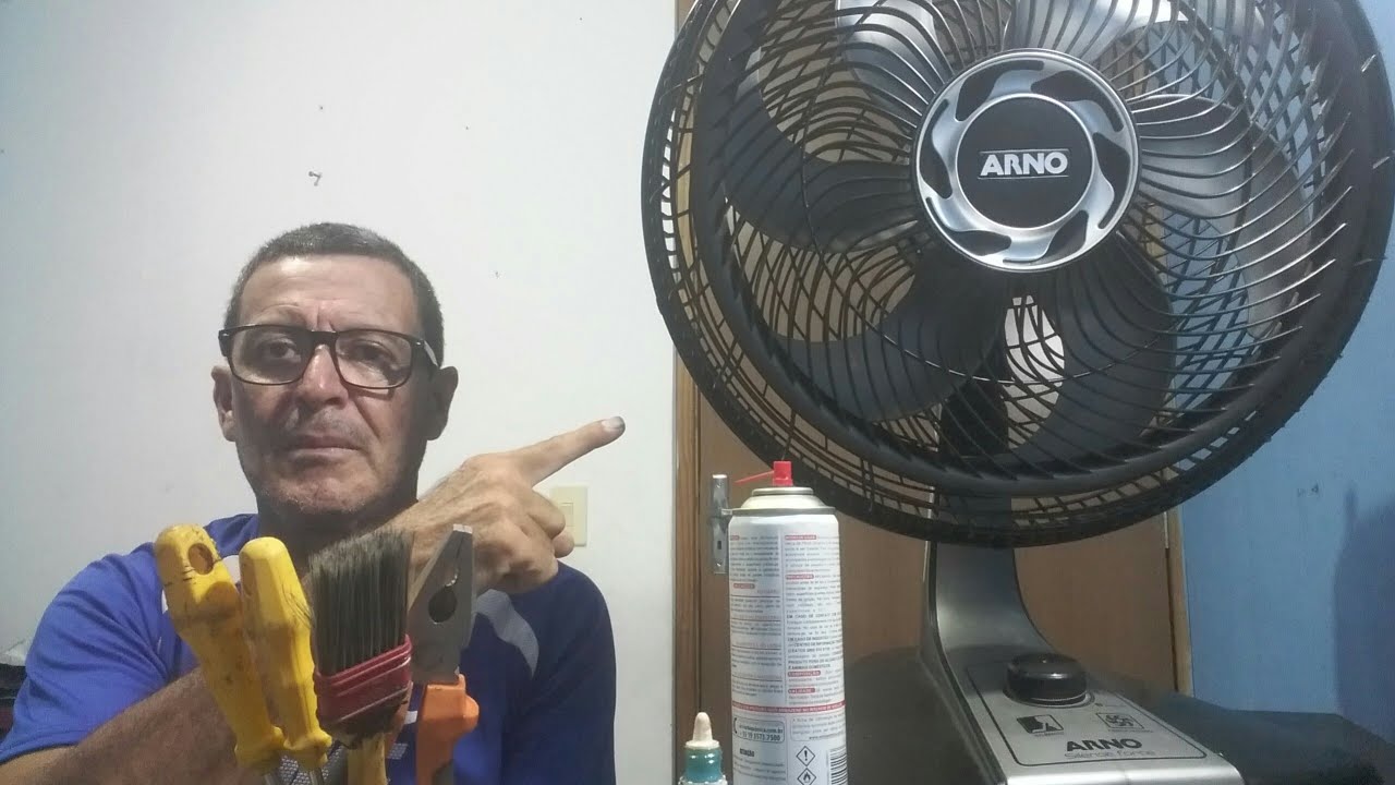 Como Desmontar - Montar e lubrificar o Ventilador Arno Silence force 40cm