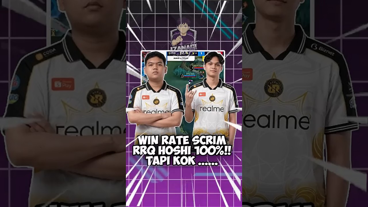 RRQ HOSHI'S WIN RATE IN SCRIM IS 100%!! GELOO #RRQ #mplid #MLBB #mobilelegends
