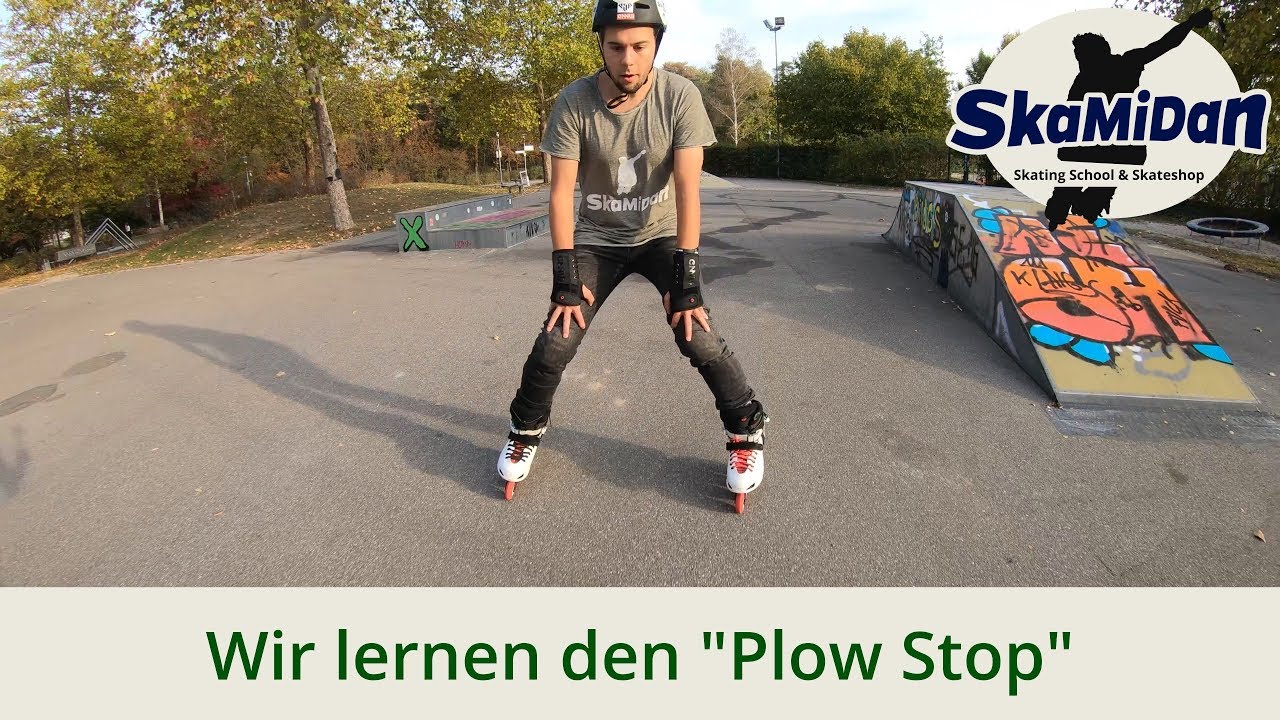 Schneepflug mit Inlineskates lernen | Wir lernen den Plow Stop | Inline Skating | bremsen lernen #04