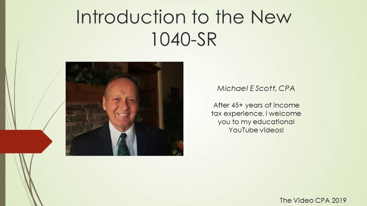 Introduction to the New 1040-SR