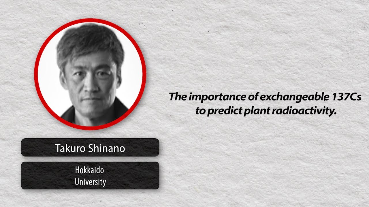 The importance of exchangeable 137Cs to predict plant radioactivity - Takuro Shinano