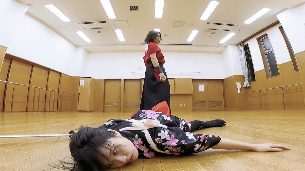 【殺陣83】キングダム風の剣で、女剣士を無惨に斬る！【Lady Samurai Combat】