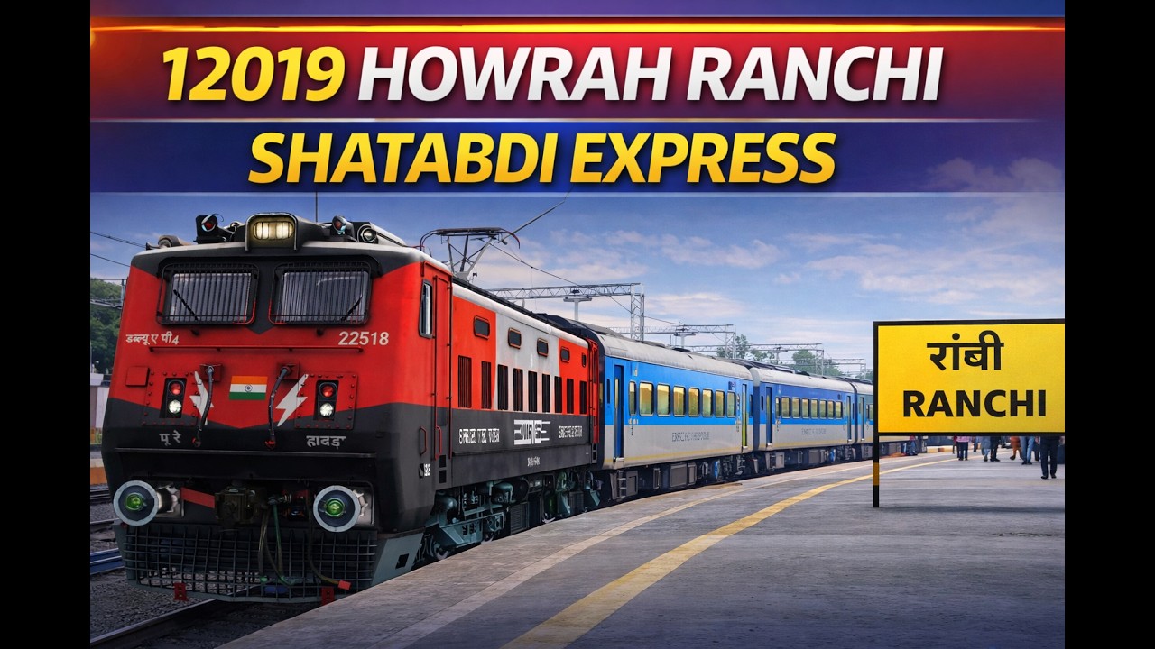 LIVE 🔴 MSTS || WAP4 HAULING 12019 HOWRAH SHATABDI EXPRESS JOURNEY IN MSTS ||