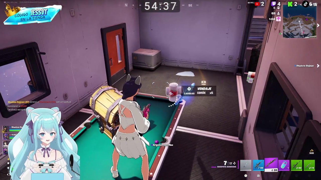 Fortnite toda la noche c: