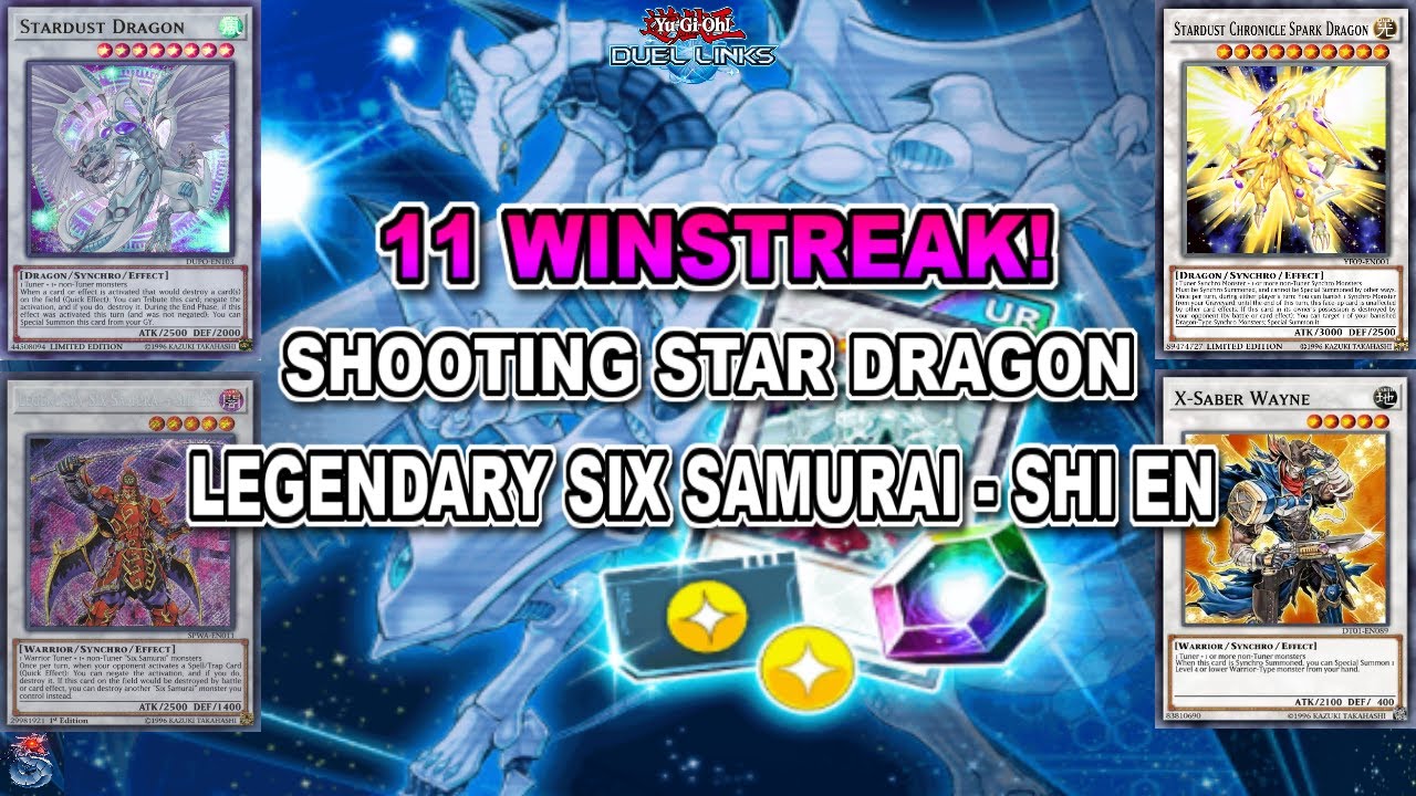 11-0! SHOOTING STAR DRAGON with SHI EN and CHALICE! 3 NEGATES TURN 1!? TCG SIMULATOR :) [Duel Links]