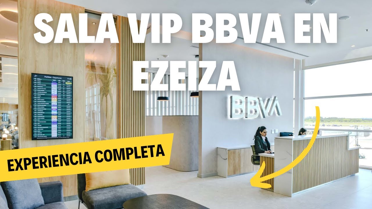Así es la NUEVA SALA VIP del BBVA en EZEIZA