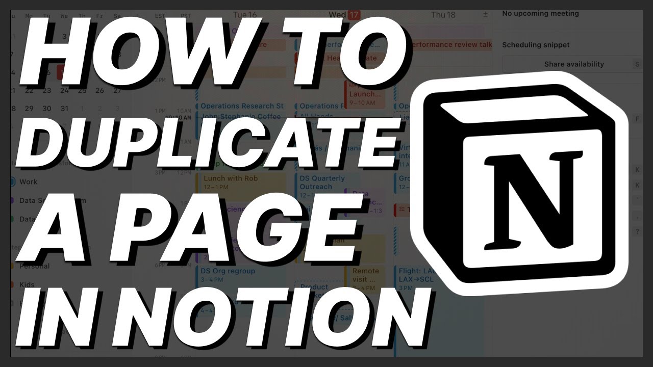 How To Duplicate A Page In Notion