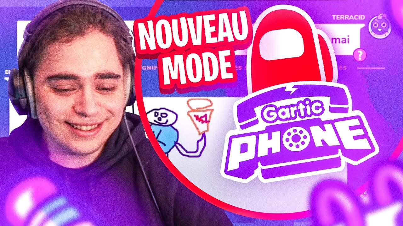 AMONG US sur GARTIC PHONE ? - Découverte du nouveau mode IMPOSTEUR (ft Terracid, Corobizar & co.)