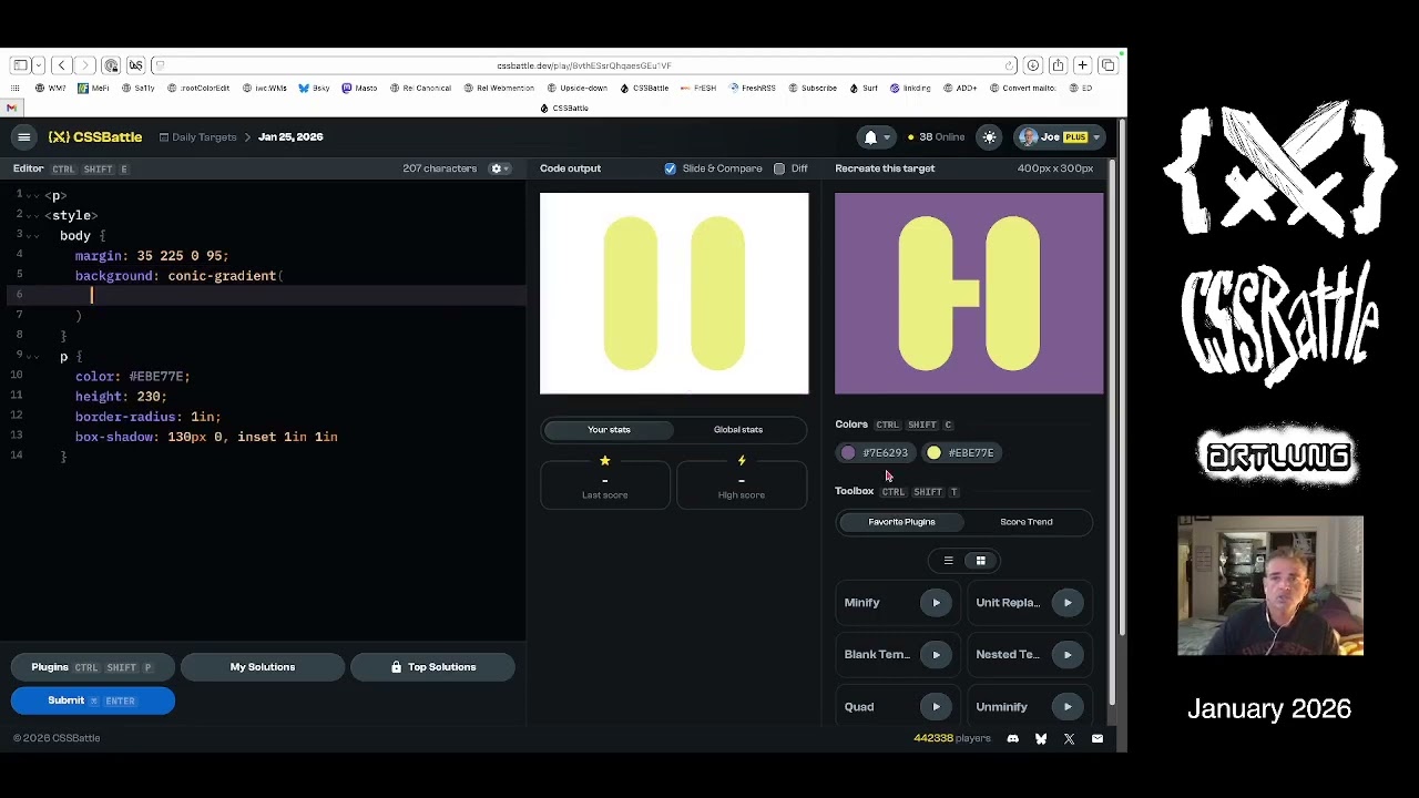 CSSBattle for JANUARY 25 (2026)