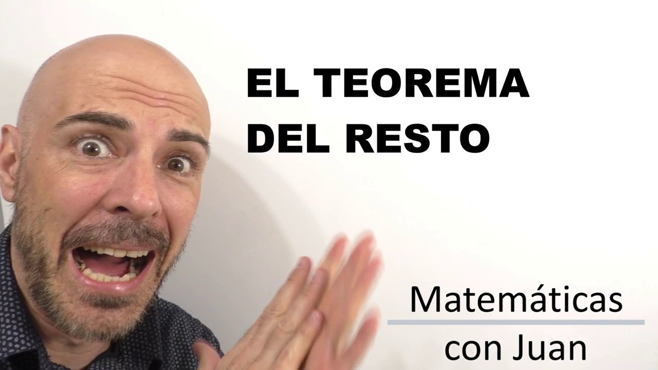 TEOREMA DEL RESTO O RESIDUO. División de polinomios