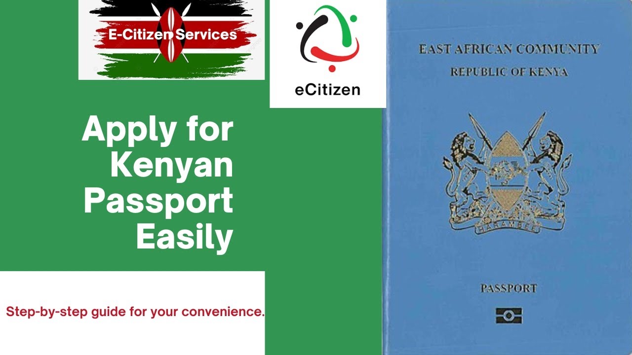 HOW TO APPLY FOR A KENYAN PASSPORT ON E-CITIZEN WEBSITE #immigration #passport #huduma #greencard