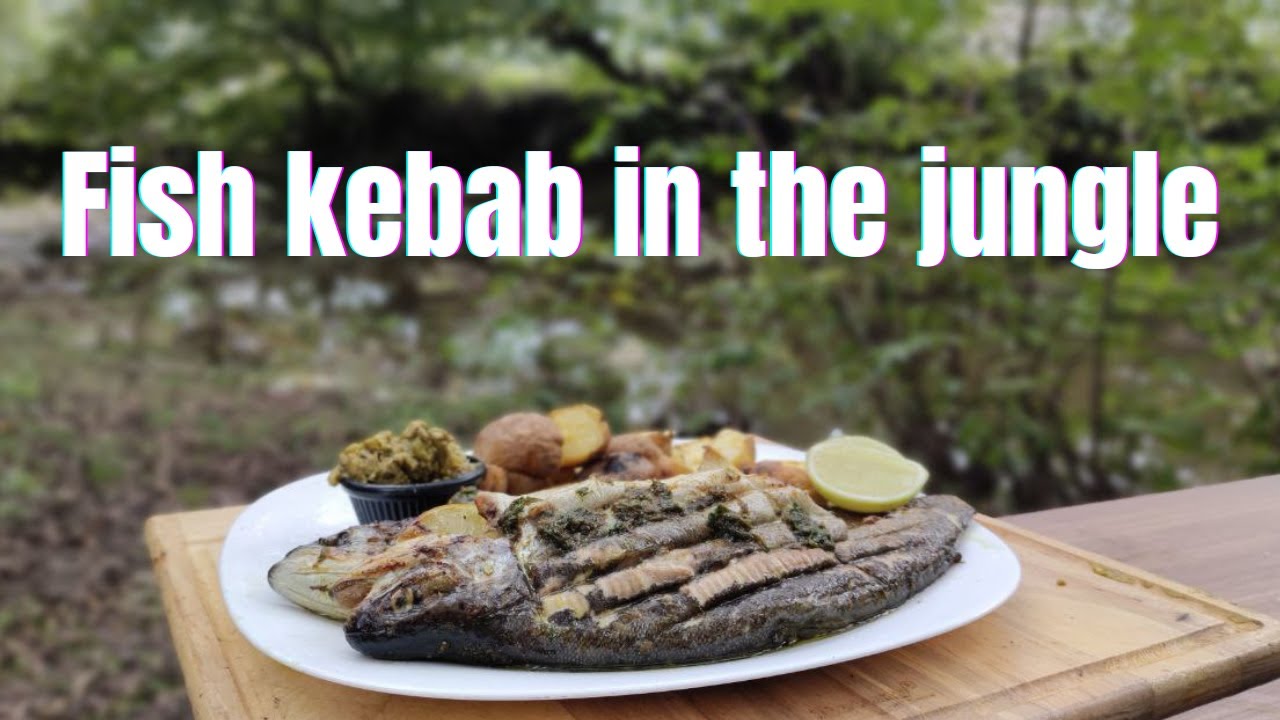 grilled fish kebab