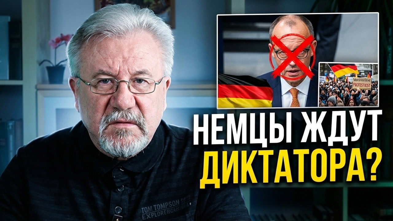 🔥Германия сегодня: Мерц идет на выборы! Немцы хотят диктатора!