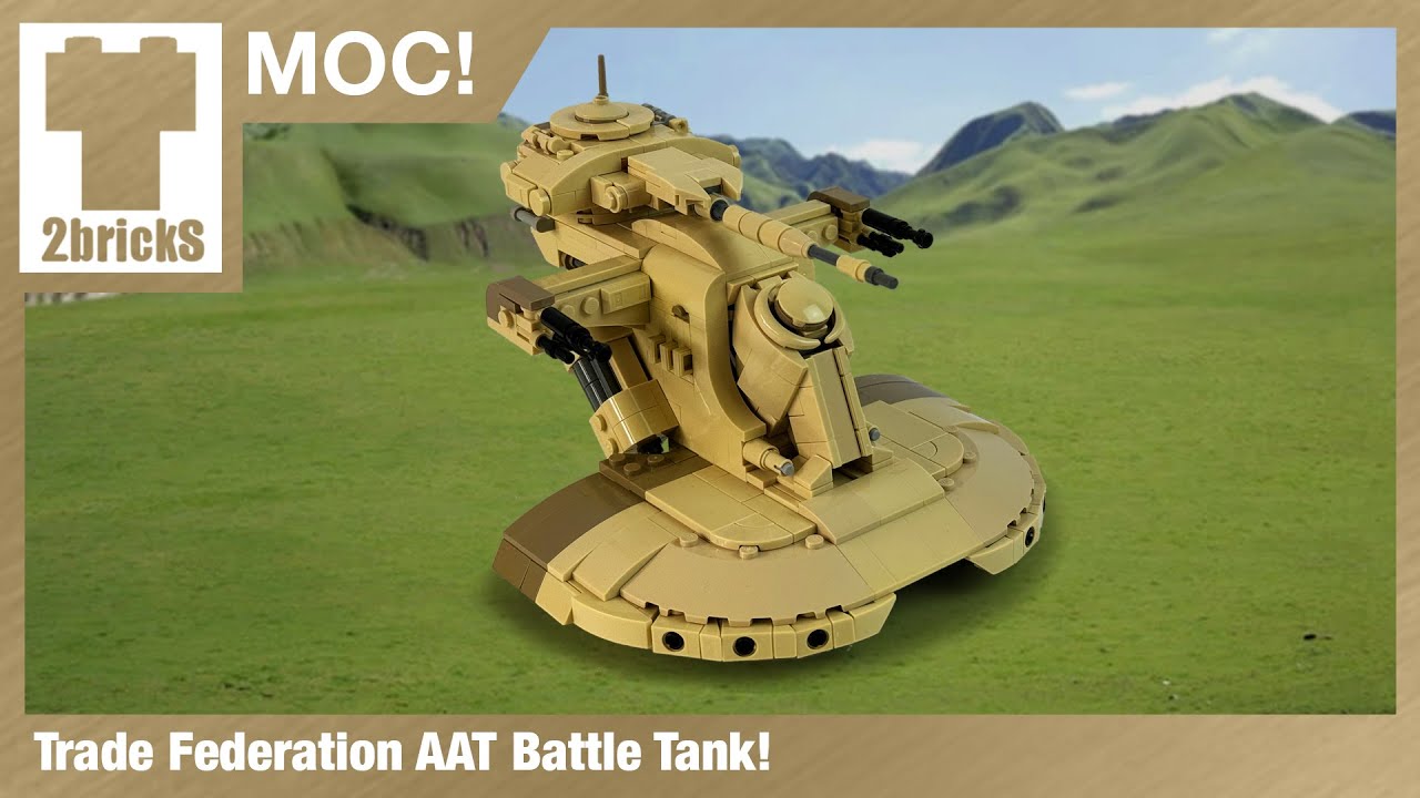 Minifigure Scale AAT Tank - 2bricks MOCs!