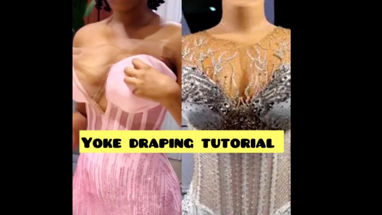 Как задрапировать/прикрепить кокетку к корсету/бюстье непосредственно на теле (простой способ)