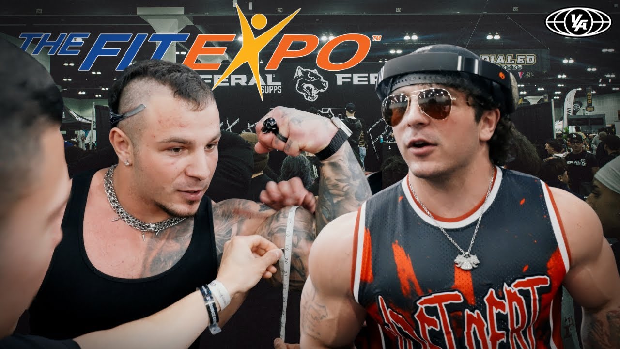 Потеря клеток мозга на фитнес-выставке с участием Tren Twins