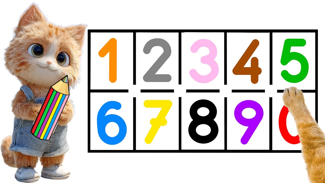 Learn Numbers 1-9 with Yufi | Colorful Number Drawing for Kids #97