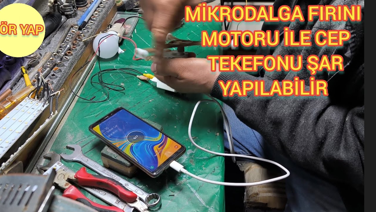 Mikrodalga fırını motoru ile cep telefonu şarj yapılabilir-Bu sırrı çok az sayıda insan biliyor.