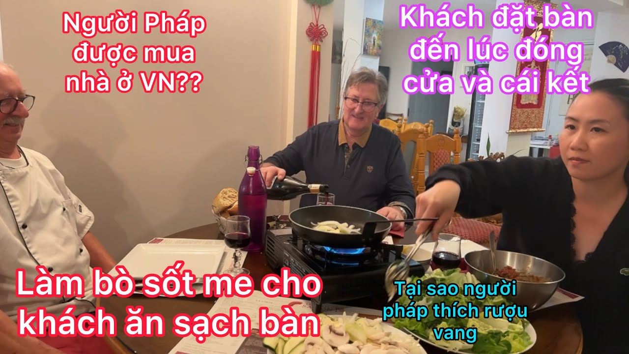 Làm bò sốt me khách ăn sạch bàn/khách đặt bàn mà đến lúc đóng cửa và cái kết/chef kể chuyện cười