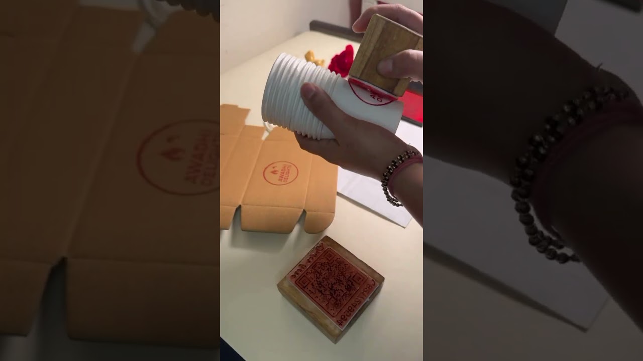 How to brand Paper Cups at home | Affordable Custom stamps for Cafe and Cloud Kitchens