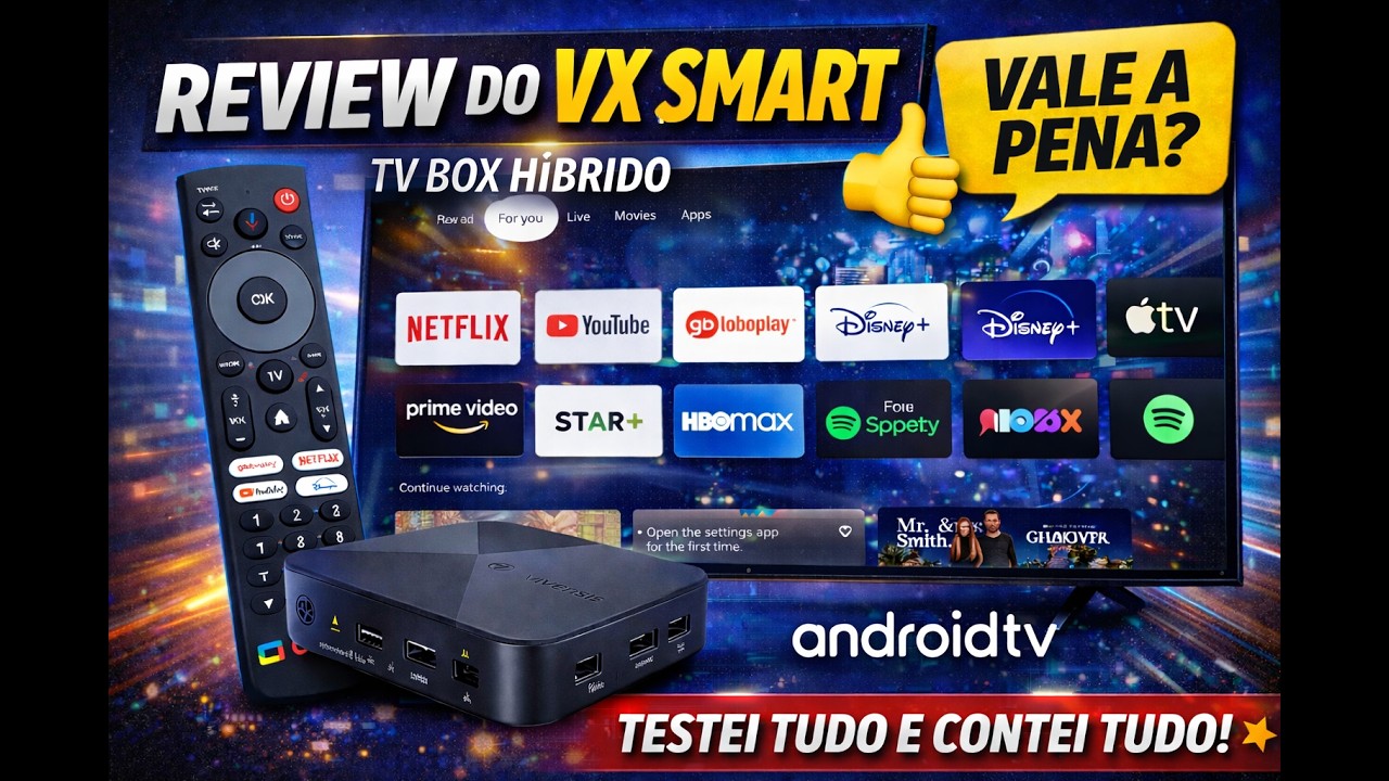 Tudo Sobre o Novo Receptor Vivensis VX Smart 4k! Vale a Pena? Com Função PiP!