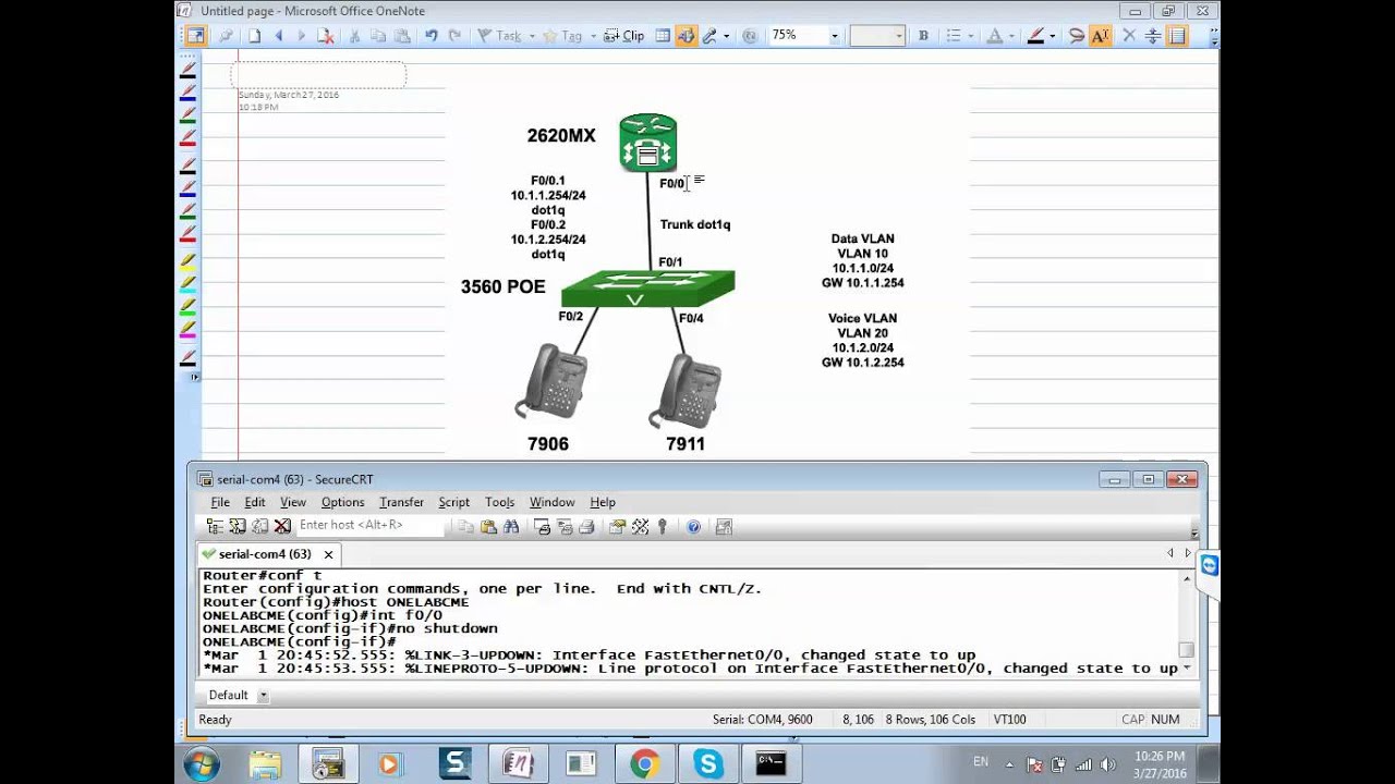 ONELAB Training - CCNA Collaboration  &lrm;210-060 CICD - Voice VLAN & DHCP Configuration  Part 1