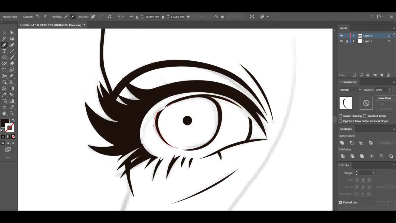 Entintado en Illustrator