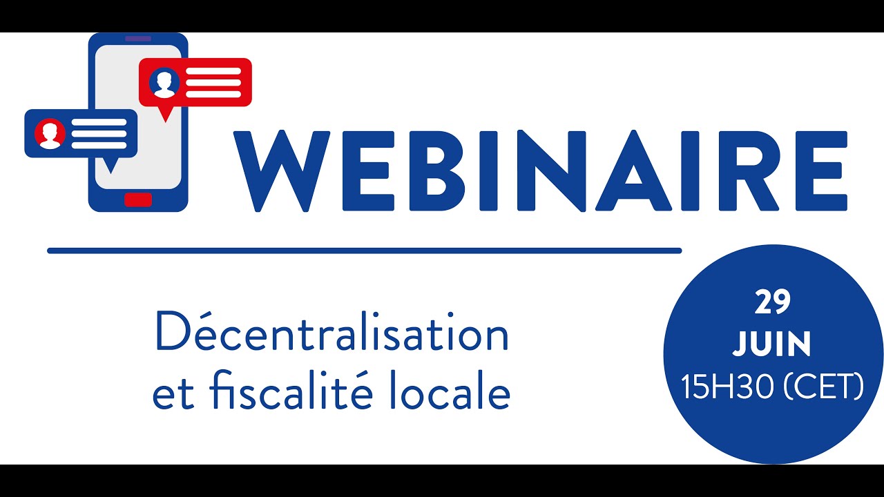 Webinaire MRIP sur la décentralisation et la fiscalité locale