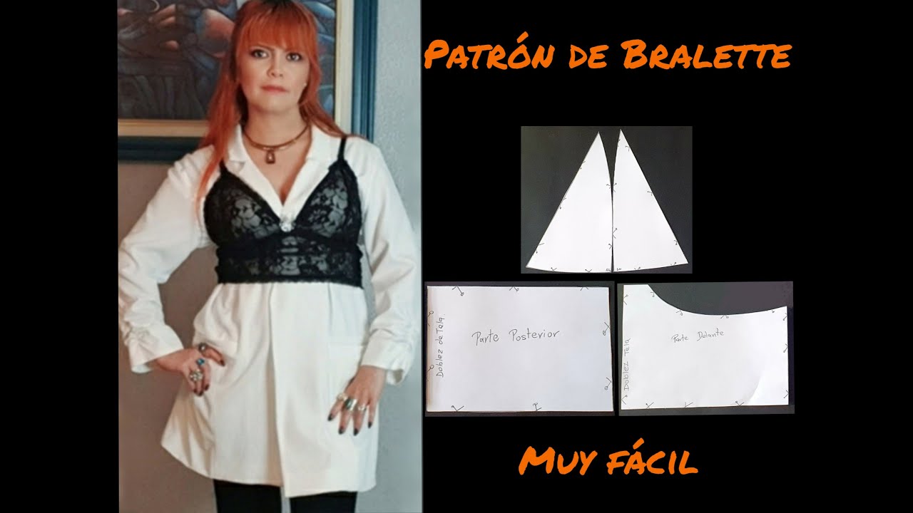 Patr&oacute;n de bralette muy f&aacute;cil