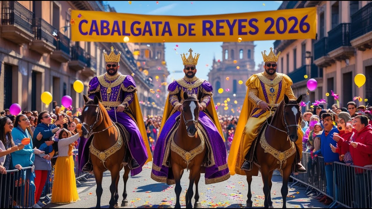 Cabalgata de Reyes Magos 2026 #carnaval #reyesmagos #españa #video #4k