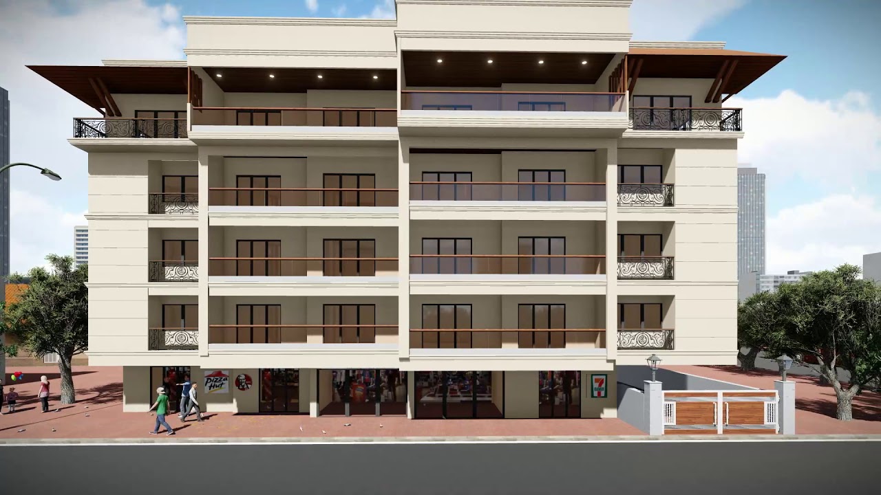 High Rise Building Design And Walkthrough!!