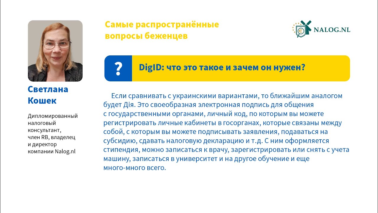 Нідерланди: що таке DigID?
