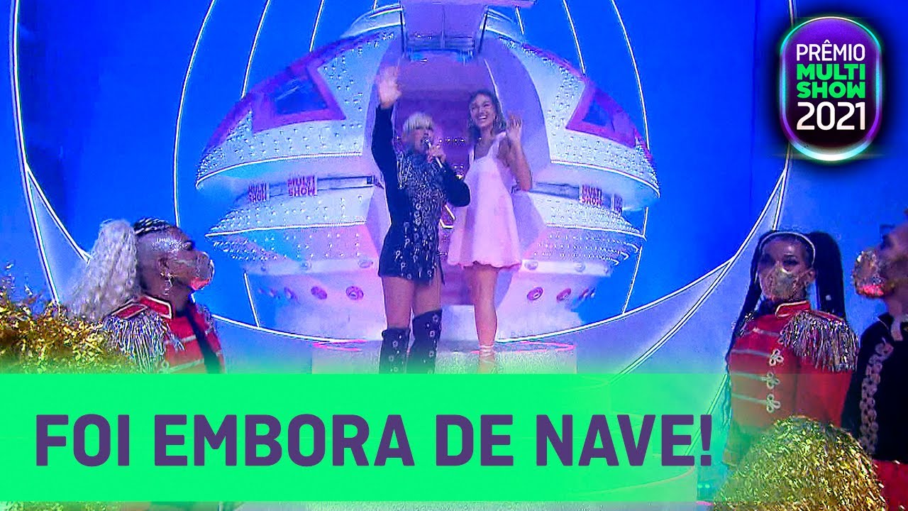 Xuxa e Sasha pegam uma carona de NAVE pra ir embora | Prêmio Multishow 2021