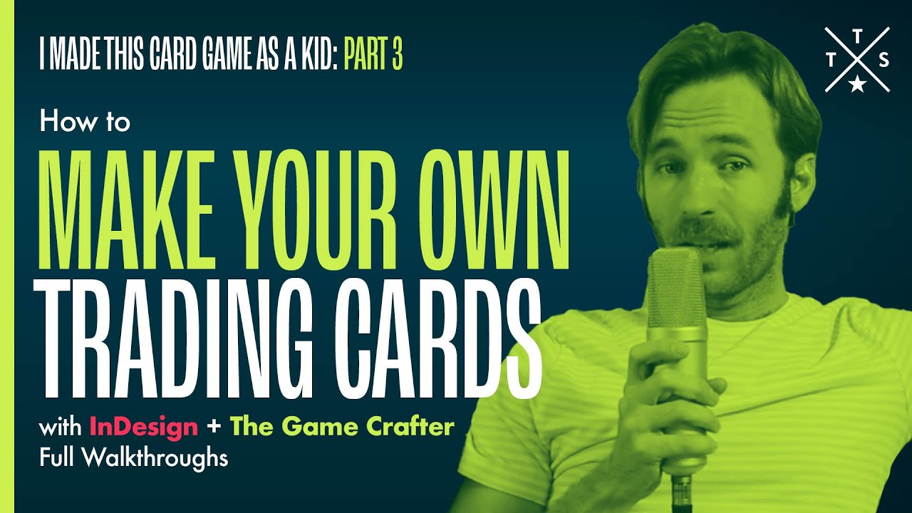 How to Make Your Own Trading Cards with InDesign + The Game Crafter  | Game I Made as a Kid (Part 3)