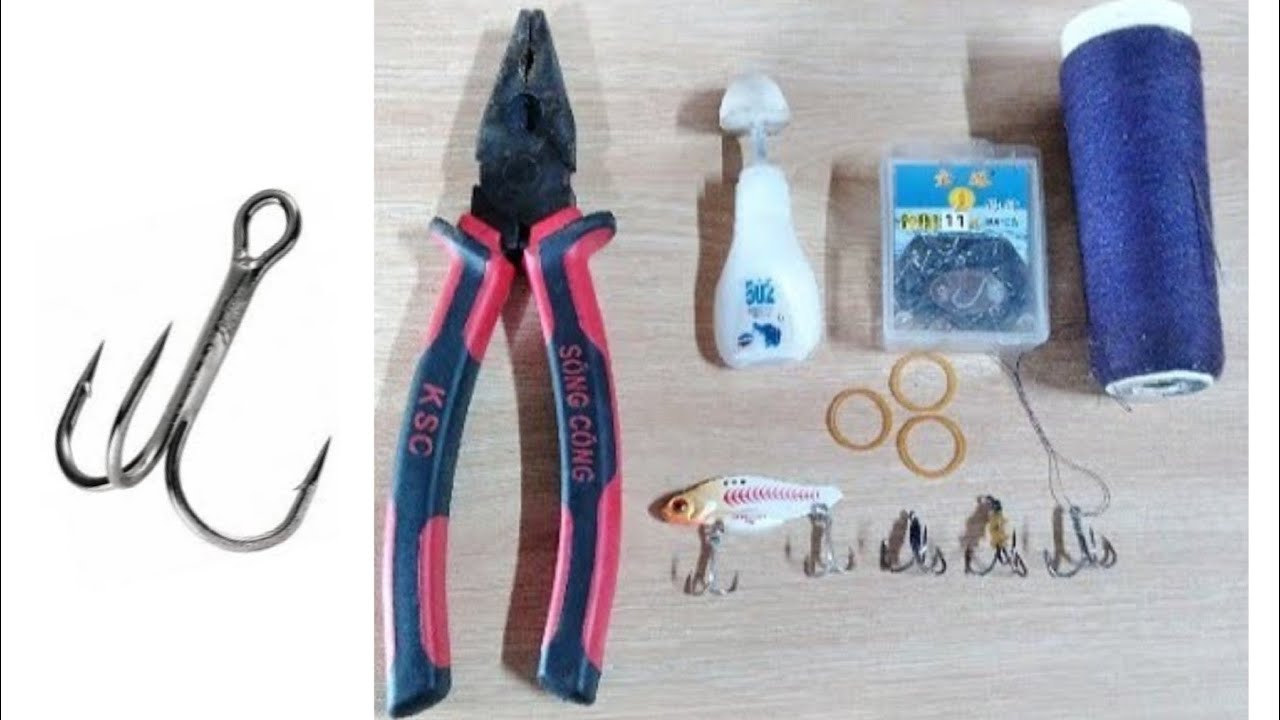 Độc Chiêu Làm Lưỡi Ba Tiêu Siêu Dễ | Lưỡi Câu Cá | Mồi Câu Cá Giả | Câu Lure