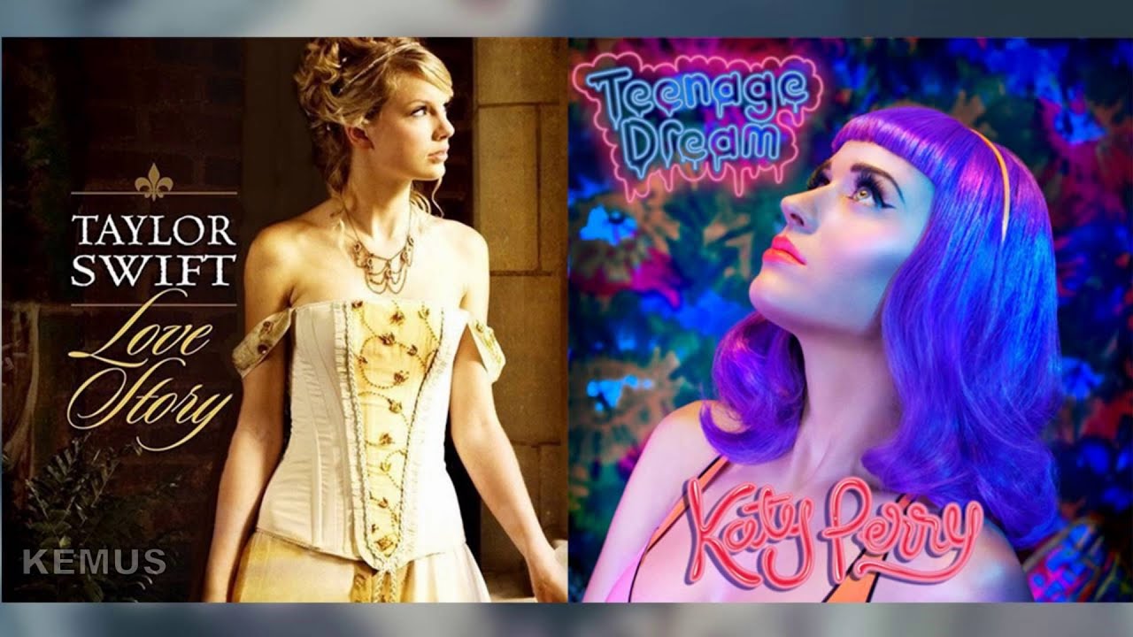 Taylor Swift Vs. Katy Perry - Teenage Dream (Love Story Mashup)