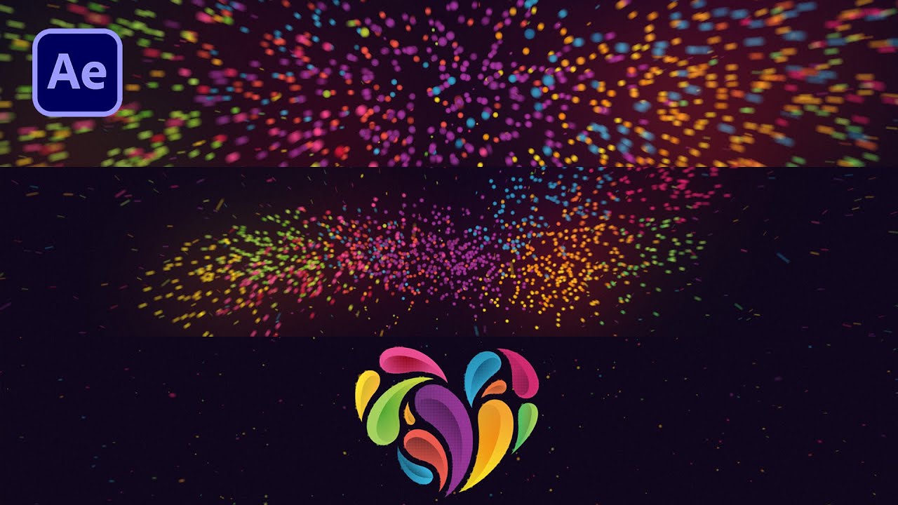 After Effects Colorful Particles Logo Reveal Tutorial