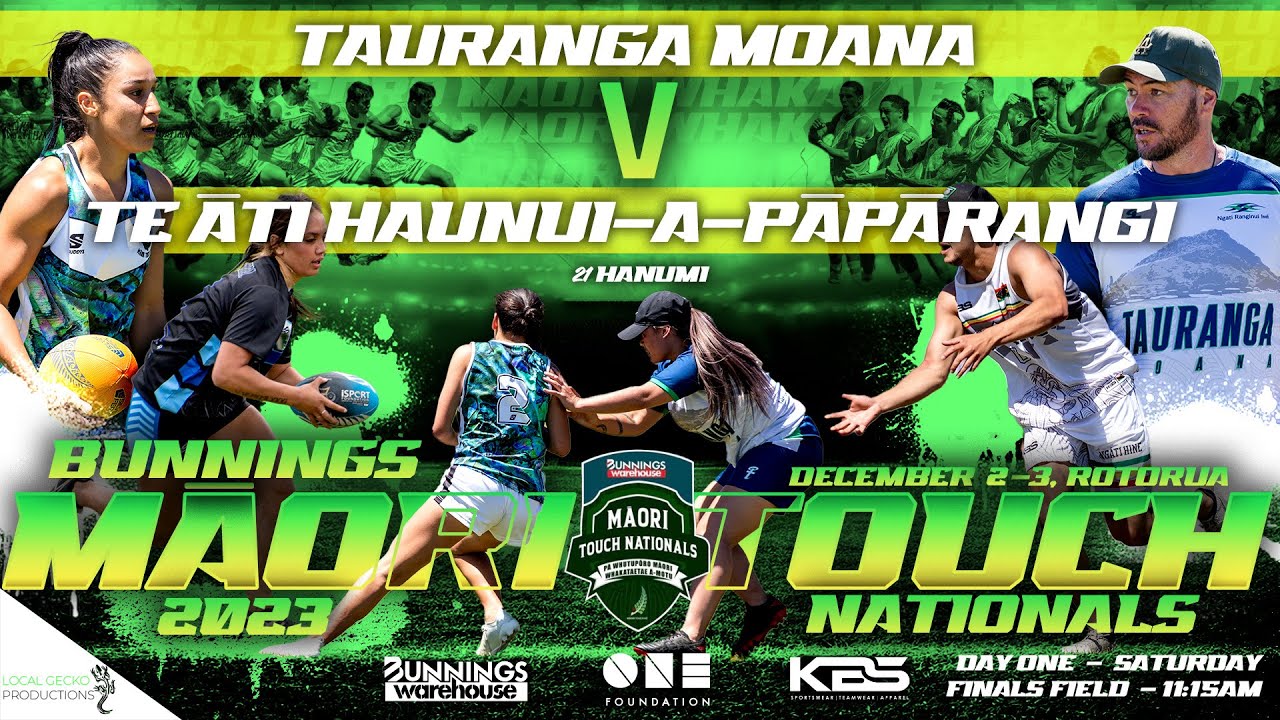 #Live - Tauranga Moana v Te ti Haunui-a-Pāpārangi | 21 Hanumi | Bunnings Māori Touch Nationals 2023