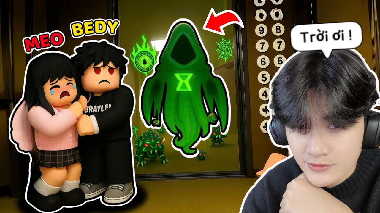 BEDY VÀ MEO HOẢNG HỐT VÌ THỨ NÀY KHI SINH TỒN 24 GIỜ TRONG THANG MÁY | ROBLOX