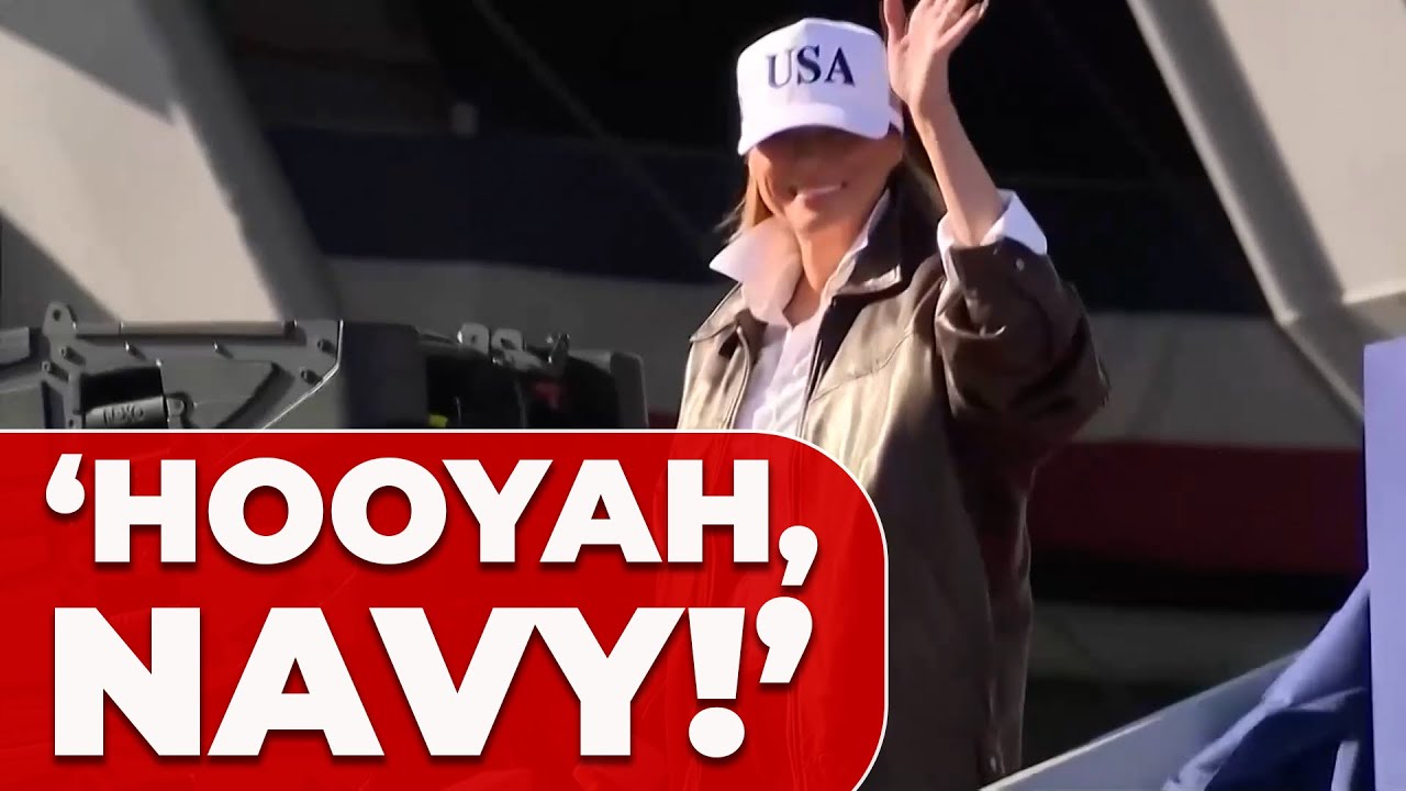 MELANIA TRUMP electrifies Crowd with 'HOOYAH, NAVY' CHANTS at 250th NAVY BIRTHDAY CELEBRATION