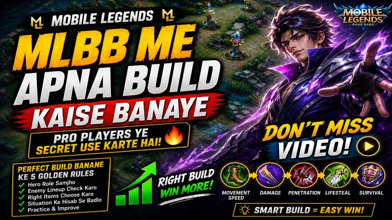 How To Make Your Own Build In MLBB ✅ Kisi Bhi Hero Ka Perfect Build Kaise Banaye? 🤯 Build Guide | 