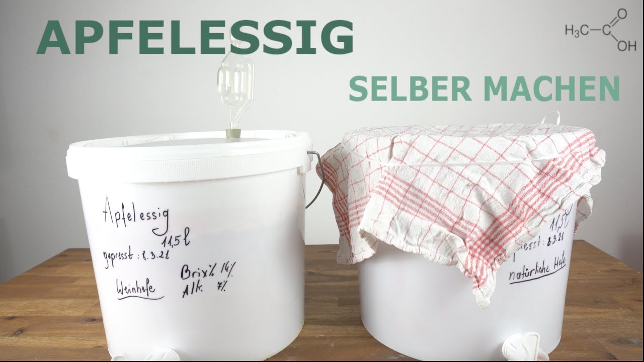 APFELESSIG +++ ANLEITUNG und GRUNDWISSEN zum daheim selber machen