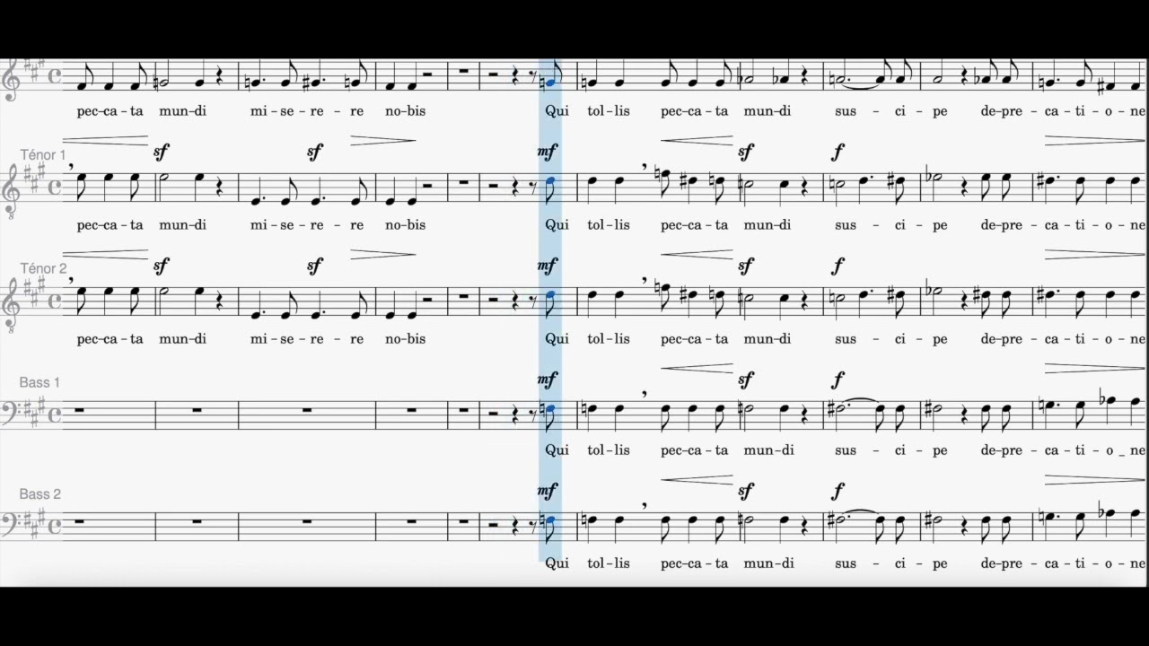 Messe solennelle de Louis Vierne   Gloria   basse 2   HD 720p
