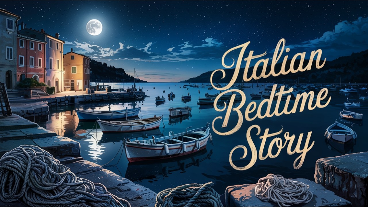 The Ligurian Fishing Harbor Under Moonlight • Bedtime Story for Sleep