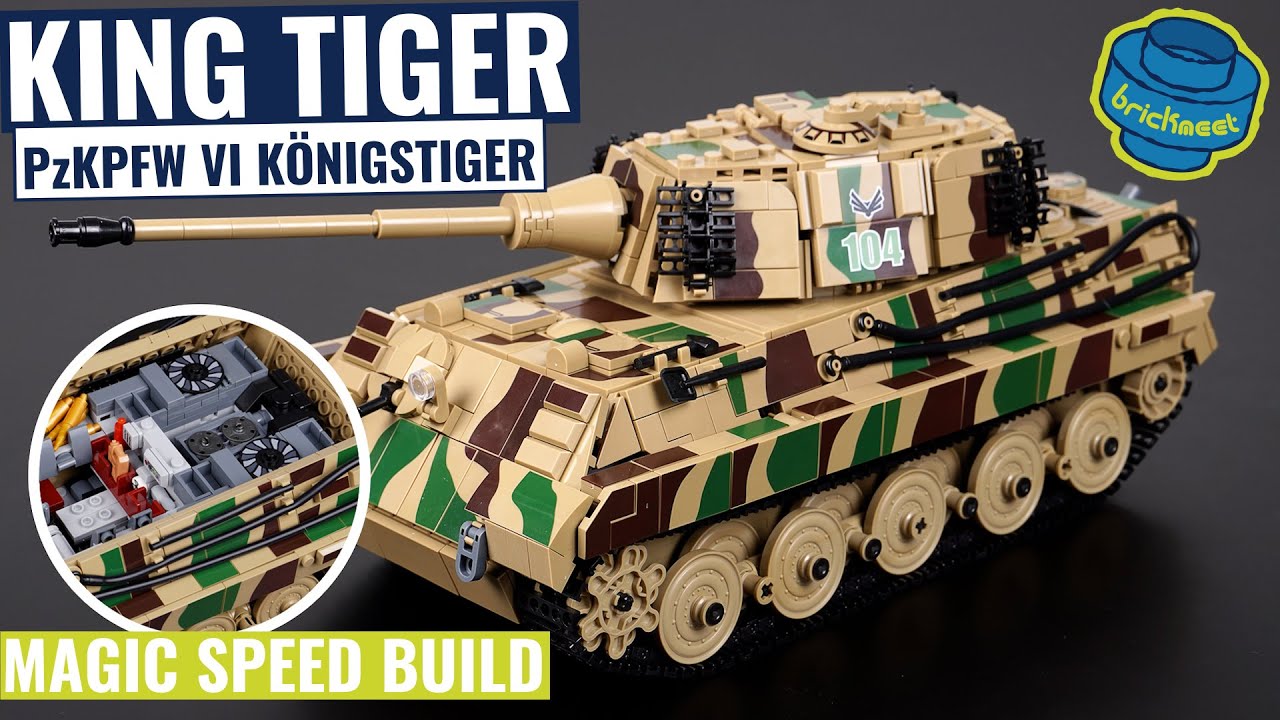 Panlos King Tiger with massive Interior and Detail - Panlos 632016 (Speed Build Review)