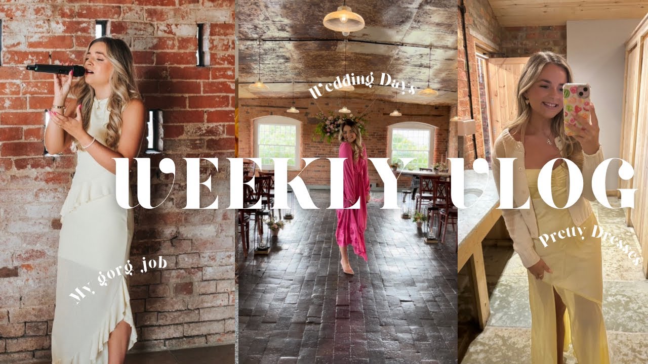 Weekly Vlog | The life of a Wedding Singer✨🤍