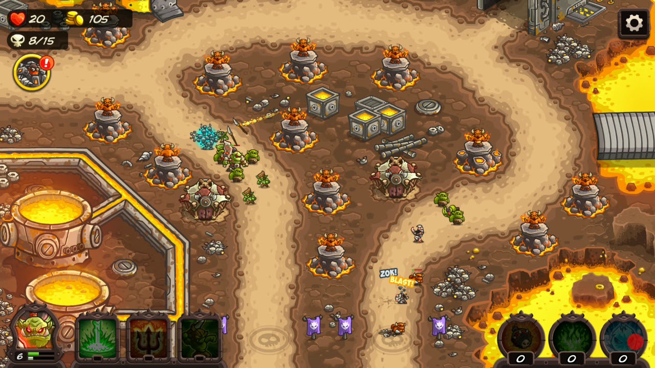 Kingdom Rush Vengeance - Clockwork Factory - Campaign 3 Stars