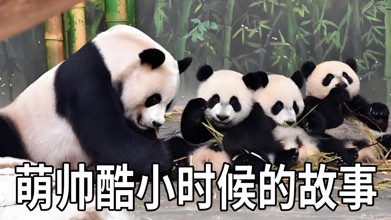 萌帅酷小时候的趣事，最可爱的三胞胎，菊笑生了三个居然丢了两个【你好大熊猫】