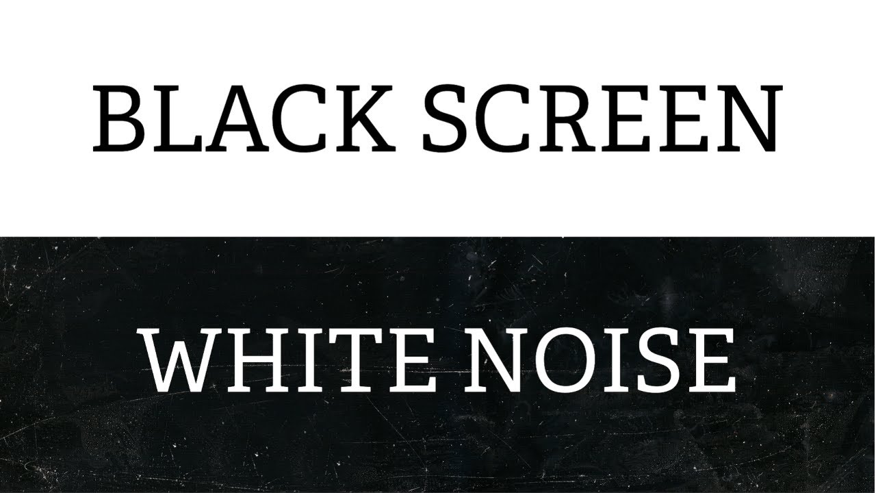 Black Screen White Noise | Sleep, Focus & Tinnitus Relief