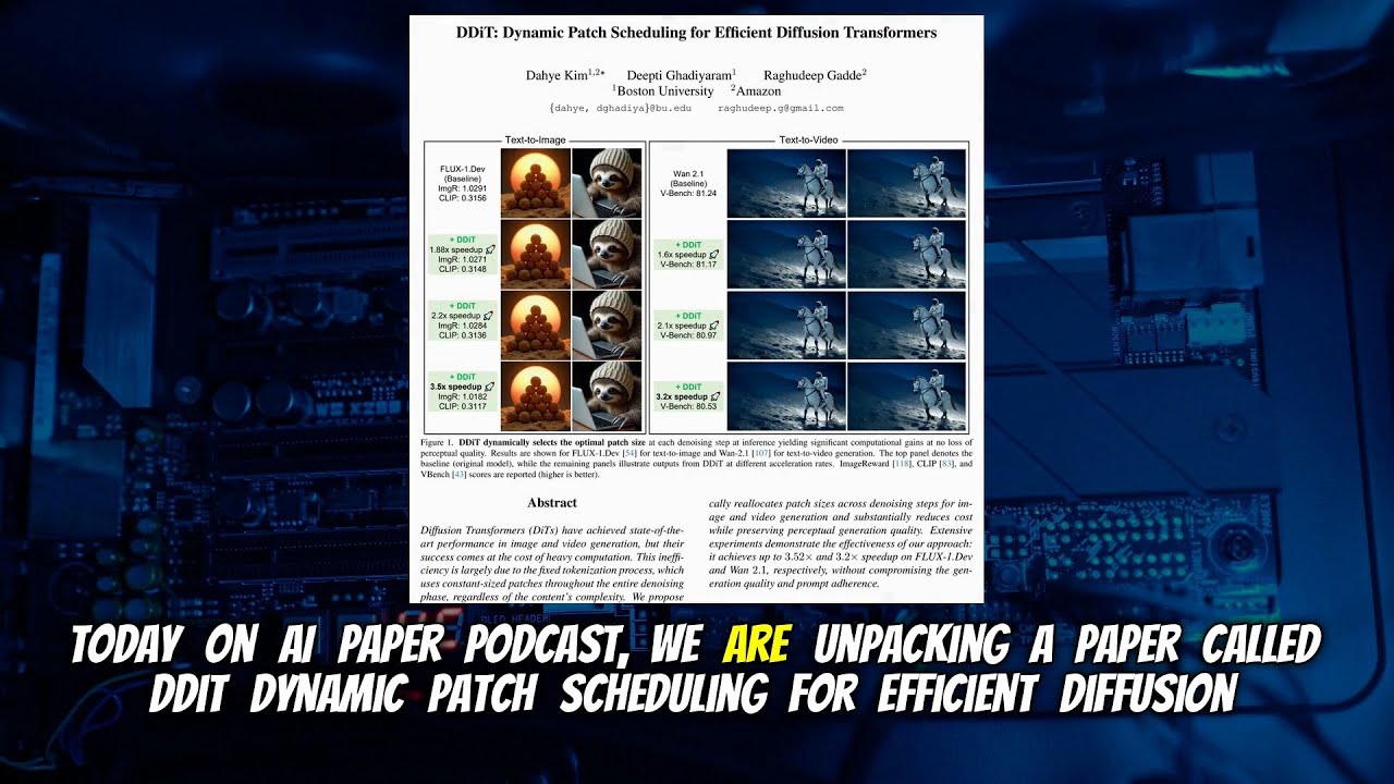 DDiT: Dynamic Patch Scheduling for Efficient Diffusion Transformers (Feb 2026)